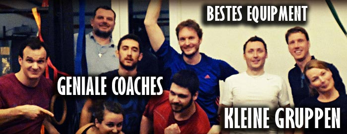 Geniale coaches - Bestes equipment - Kleine Gruppen